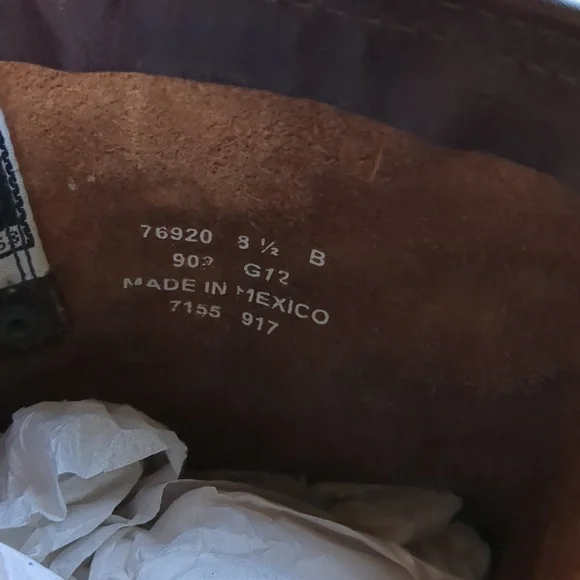 Frye boots Martina Engineer Short dark brown heeled Boot 8.5 - Picture 12 of 14